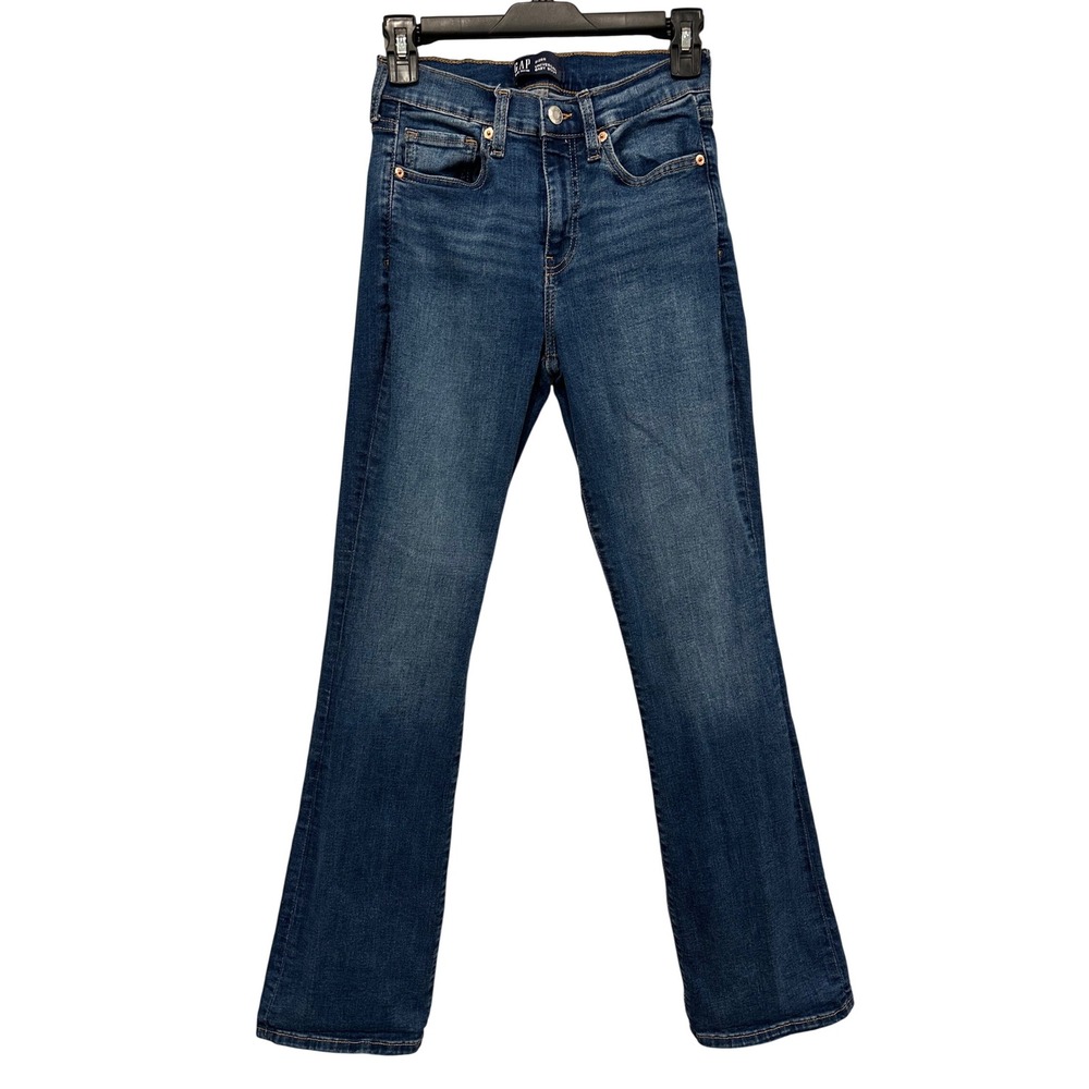 Gap Denim Universal Baby Boot Jeans Blue Medium Wash 2/26R Regular Mid Rise